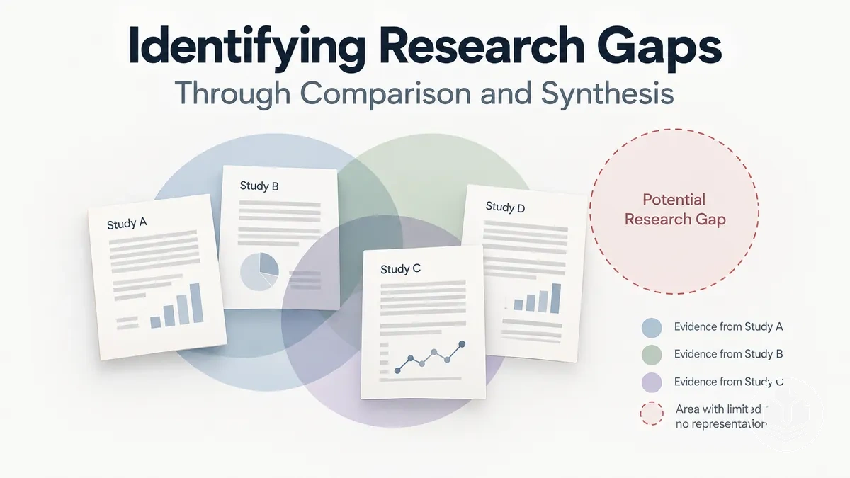 Research gap identification through comparison and synthesis of studies.
