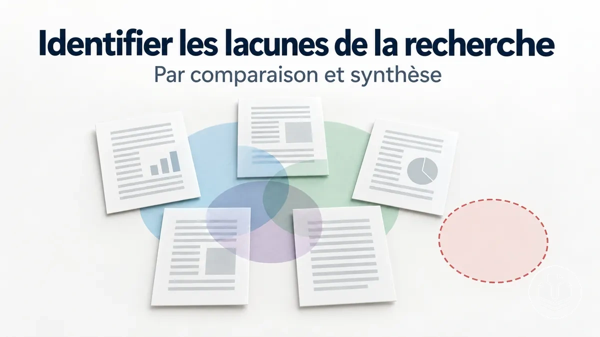 Identification des lacunes de la recherche par la comparaison et la synthèse des études.