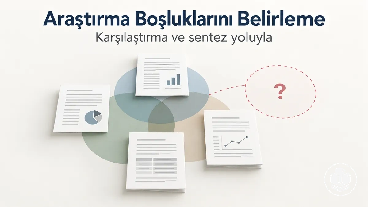 Çalışmaların karşılaştırılması ve sentezlenmesi yoluyla araştırma boşluklarının belirlenmesi.